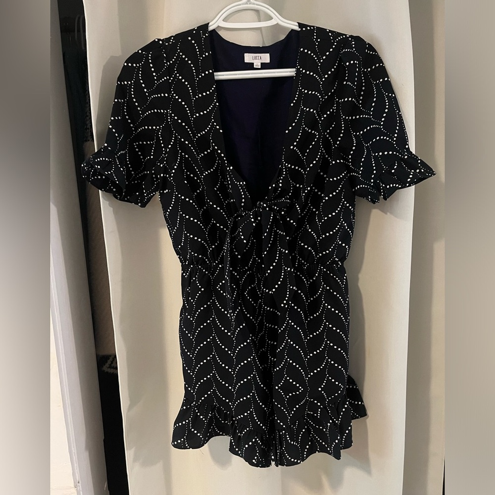 Navy Blue Beautiful Lucca Romper